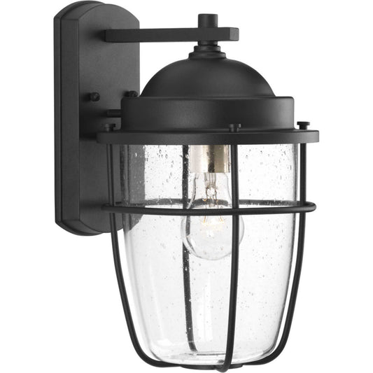 Holcombe One Light Wall Lantern in Black