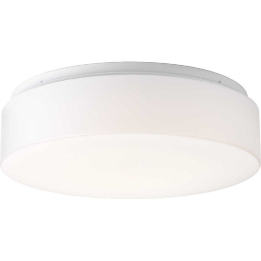 LED Drums and Clouds LED Flush Mount in White