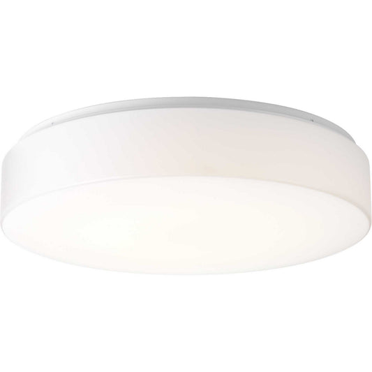 LED Drums and Clouds LED Flush Mount in White