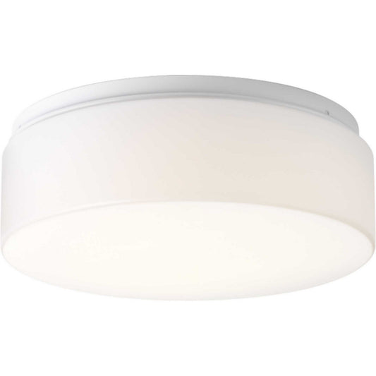 LED Drums and Clouds LED Flush Mount in White