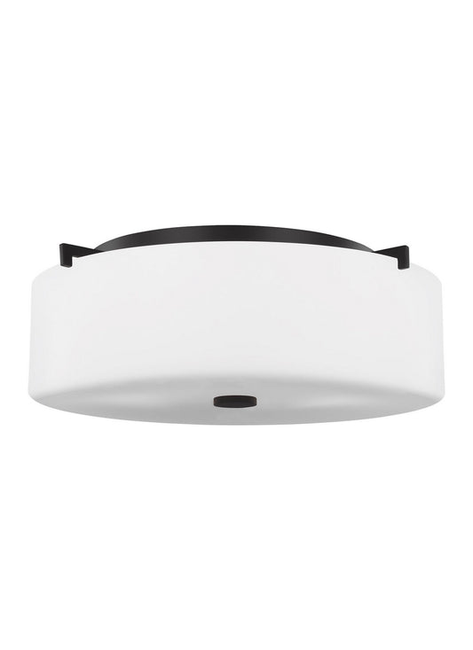 Sunset Drive Three Light Flush Mount in Oil Rubbed Bronze