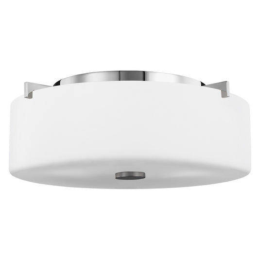 Sunset Drive Two Light Flush Mount in Chrome