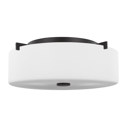 Sunset Drive Two Light Flush Mount in Oil Rubbed Bronze
