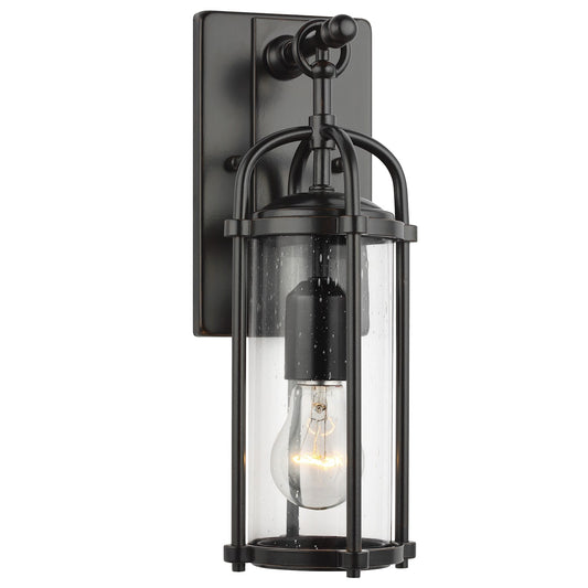Dakota One Light Outdoor Wall Lantern in Espresso