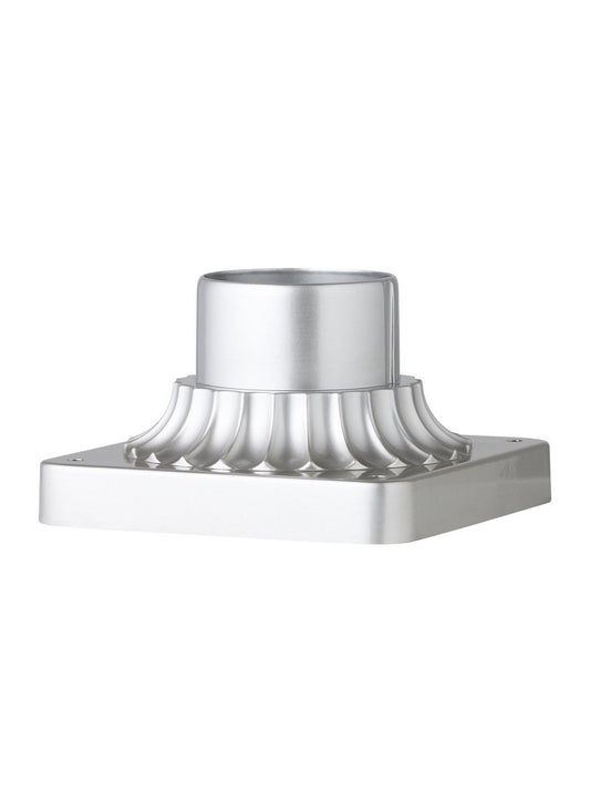 Generation Lighting - PIERMOUNT-PBS - Pier Mount Base - Outdoor Pier Mounts - Painted Brushed Steel