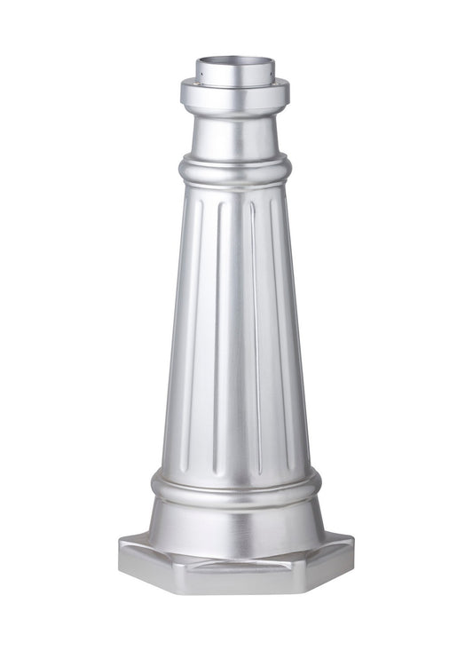 Generation Lighting - POSTBASE-PBS - Post Mount Base - Outdoor Post Base - Painted Brushed Steel