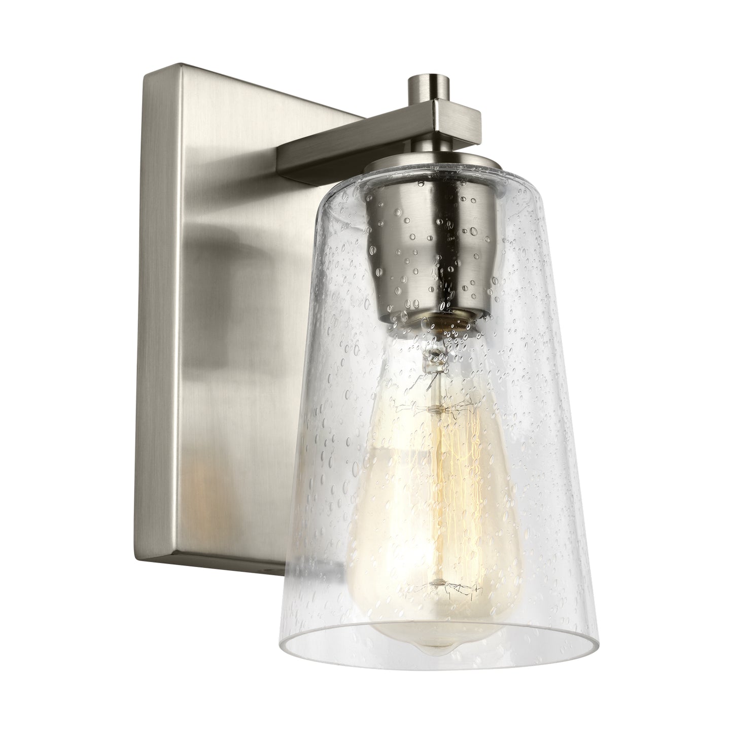 Mercer One Light Wall Sconce in Satin Nickel