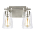 Mercer Two Light Vanity in Satin Nickel