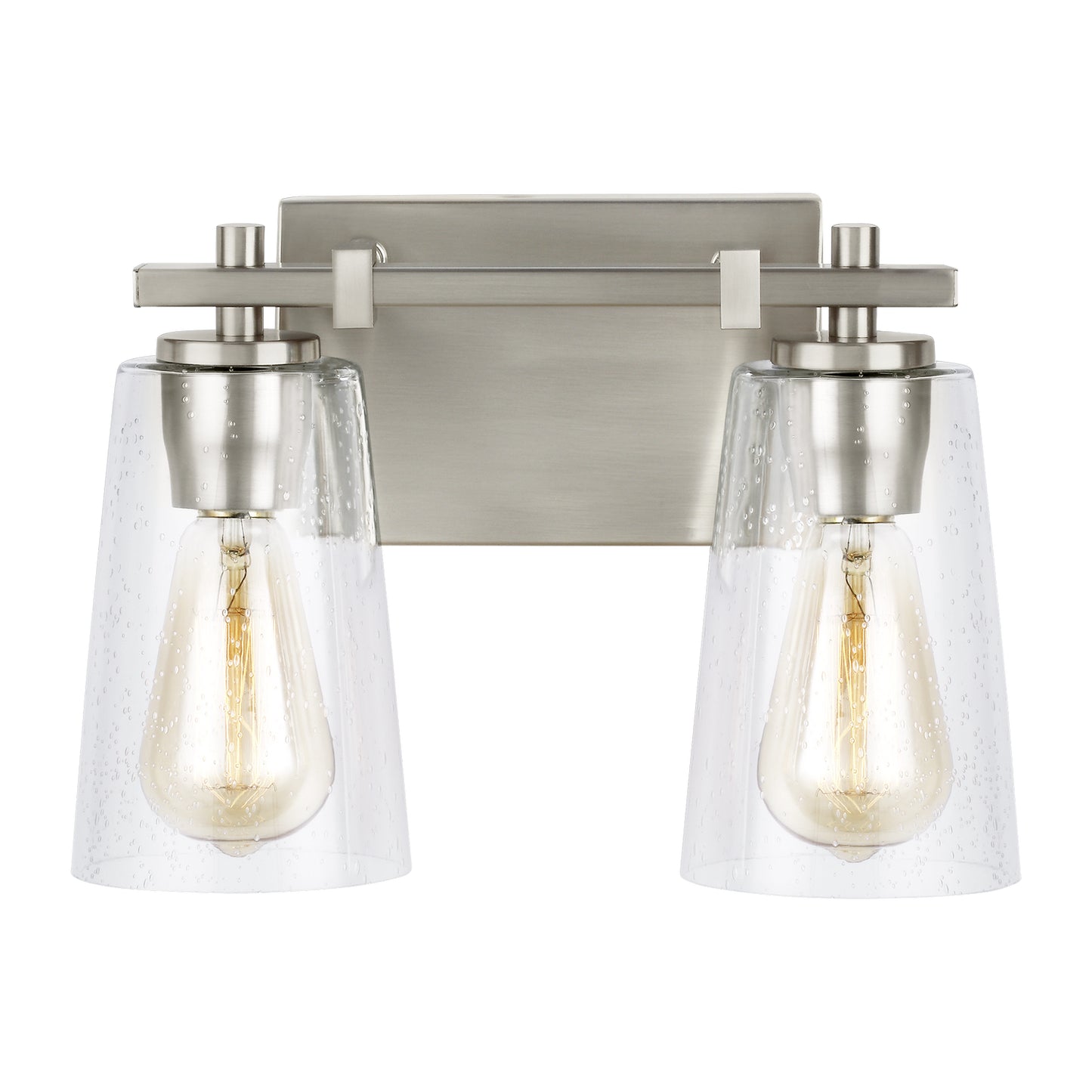 Mercer Two Light Vanity in Satin Nickel