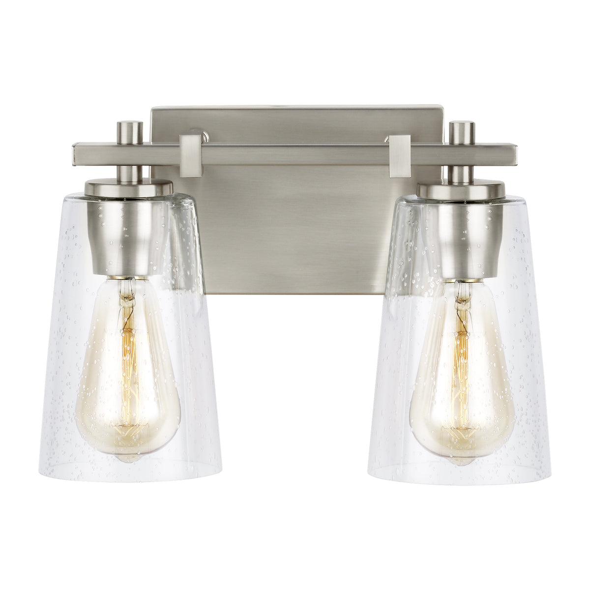 Mercer Two Light Vanity in Satin Nickel