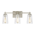 Mercer Three Light Vanity in Satin Nickel