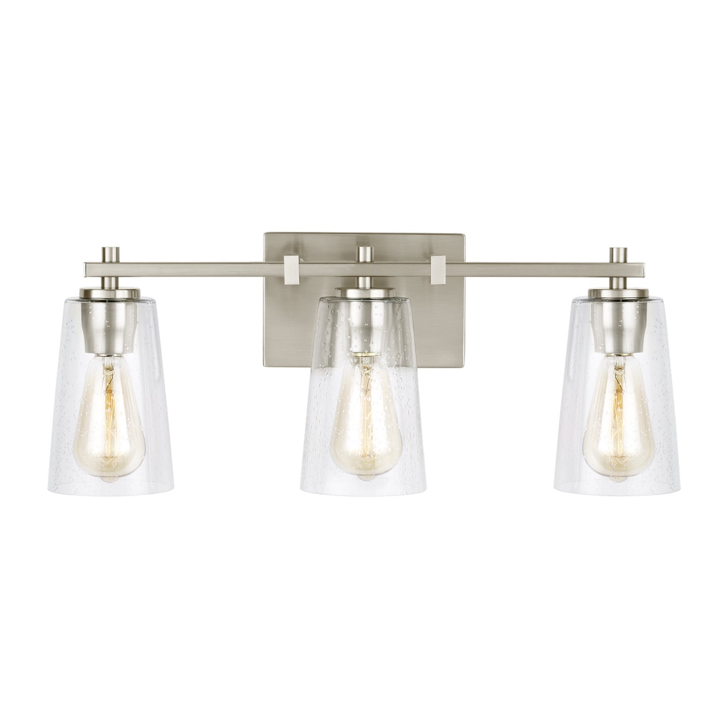 Mercer Three Light Vanity in Satin Nickel