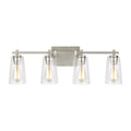 Mercer Four Light Vanity in Satin Nickel