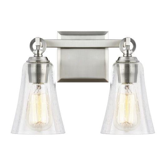 Monterro Two Light Vanity in Satin Nickel