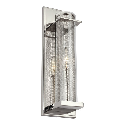 Silo One Light Wall Sconce in Polished Nickel