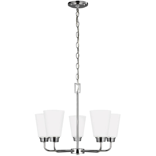 Generation Lighting - 3115205-05 - Five Light Chandelier - Kerrville - Chrome