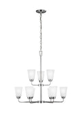Generation Lighting - 3115209EN3-05 - Nine Light Chandelier - Kerrville - Chrome