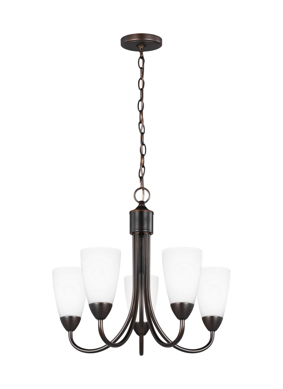 Seville Five Light Chandelier in Bronze