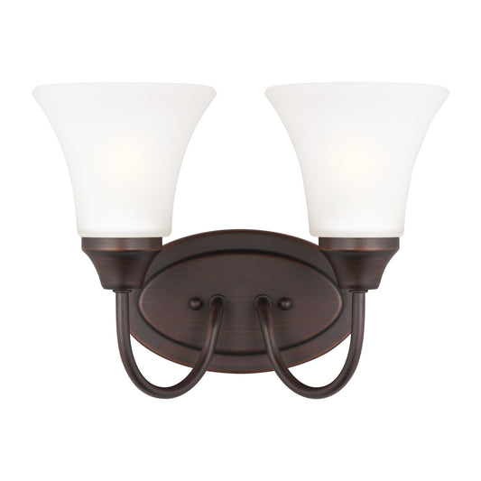 Generation Lighting - 44806-710 - Two Light Wall / Bath - Holman - Bronze