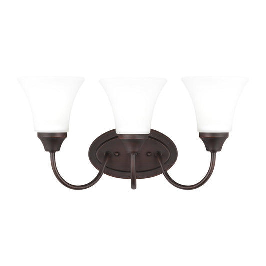 Generation Lighting - 44807EN3-710 - Three Light Wall / Bath - Holman - Bronze