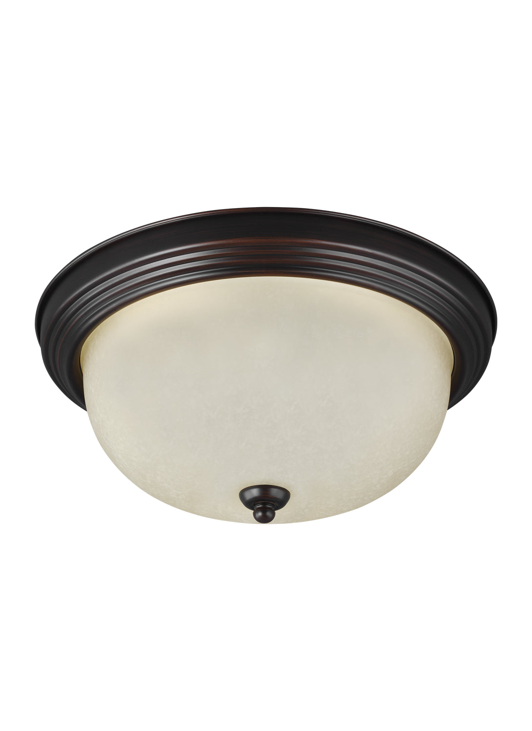 Geary One Light Flush Mount in Bronze