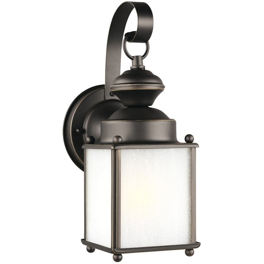 Jamestowne One Light Outdoor Wall Lantern in Antique Bronze