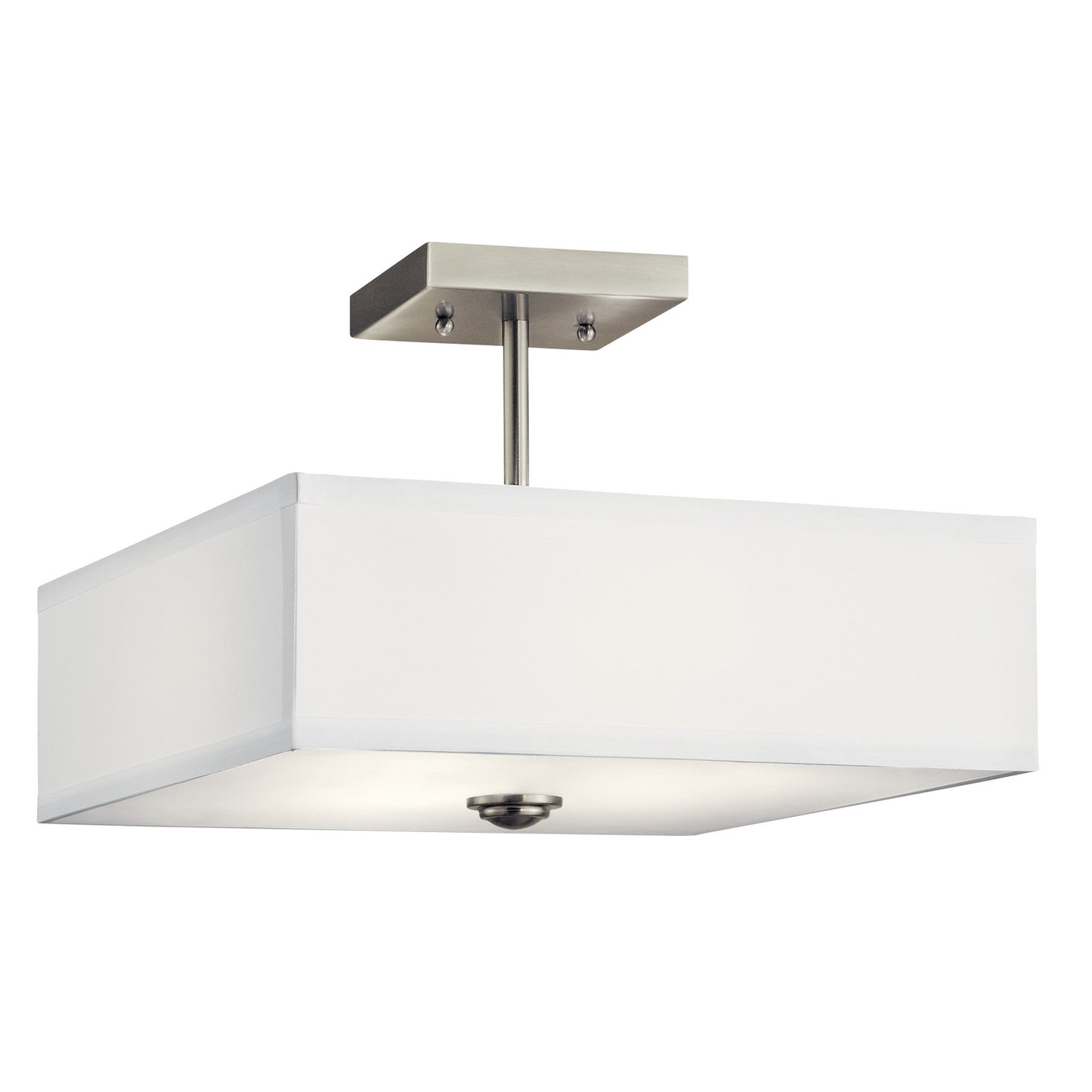 Shailene Three Light Semi Flush Mount in Brushed Nickel