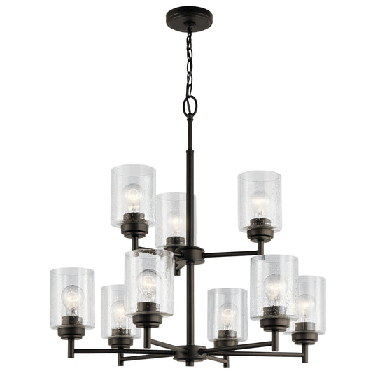 Winslow Nine Light Chandelier in Olde Bronze