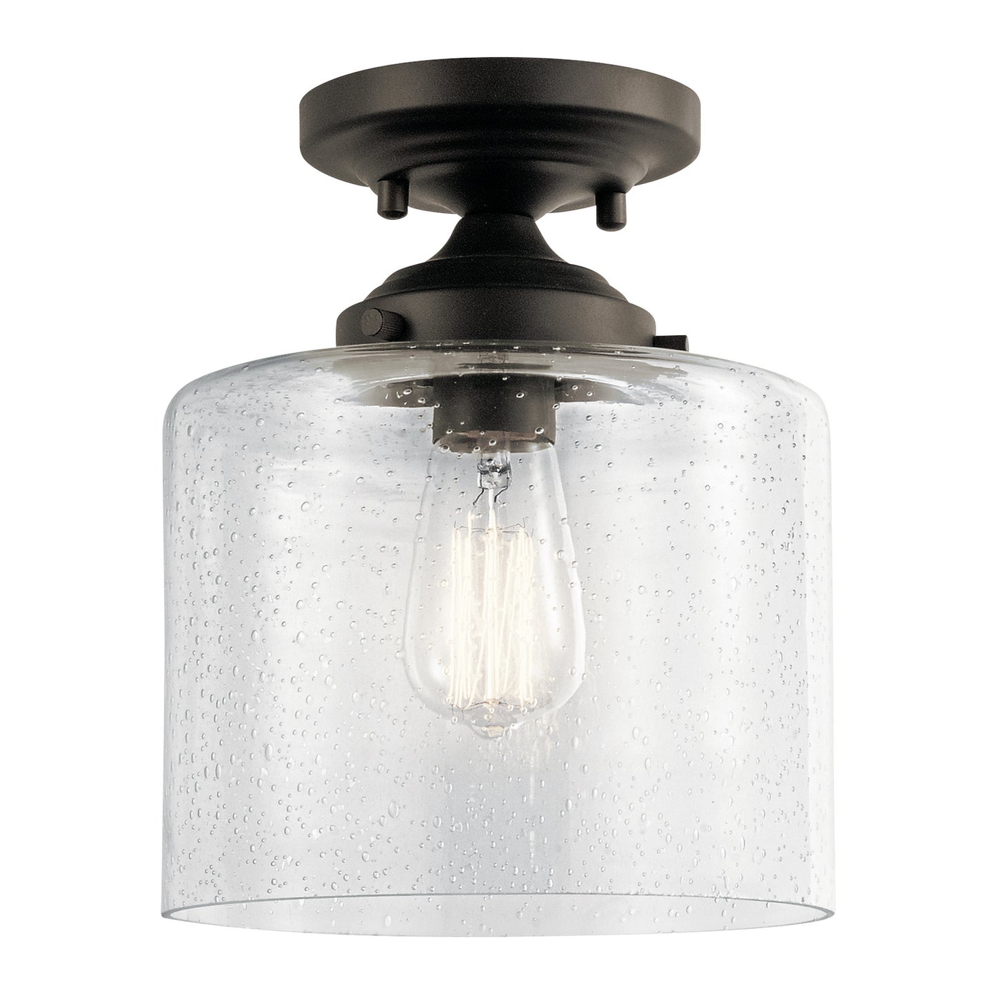 Winslow One Light Semi Flush Mount in Olde Bronze
