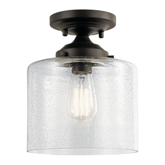 Winslow One Light Semi Flush Mount in Olde Bronze
