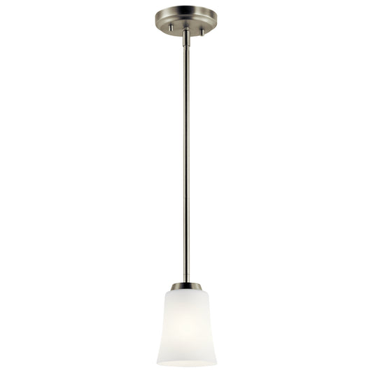 Tao One Light Mini Pendant in Brushed Nickel