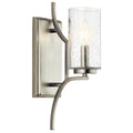 Vara One Light Wall Sconce in Brushed Nickel