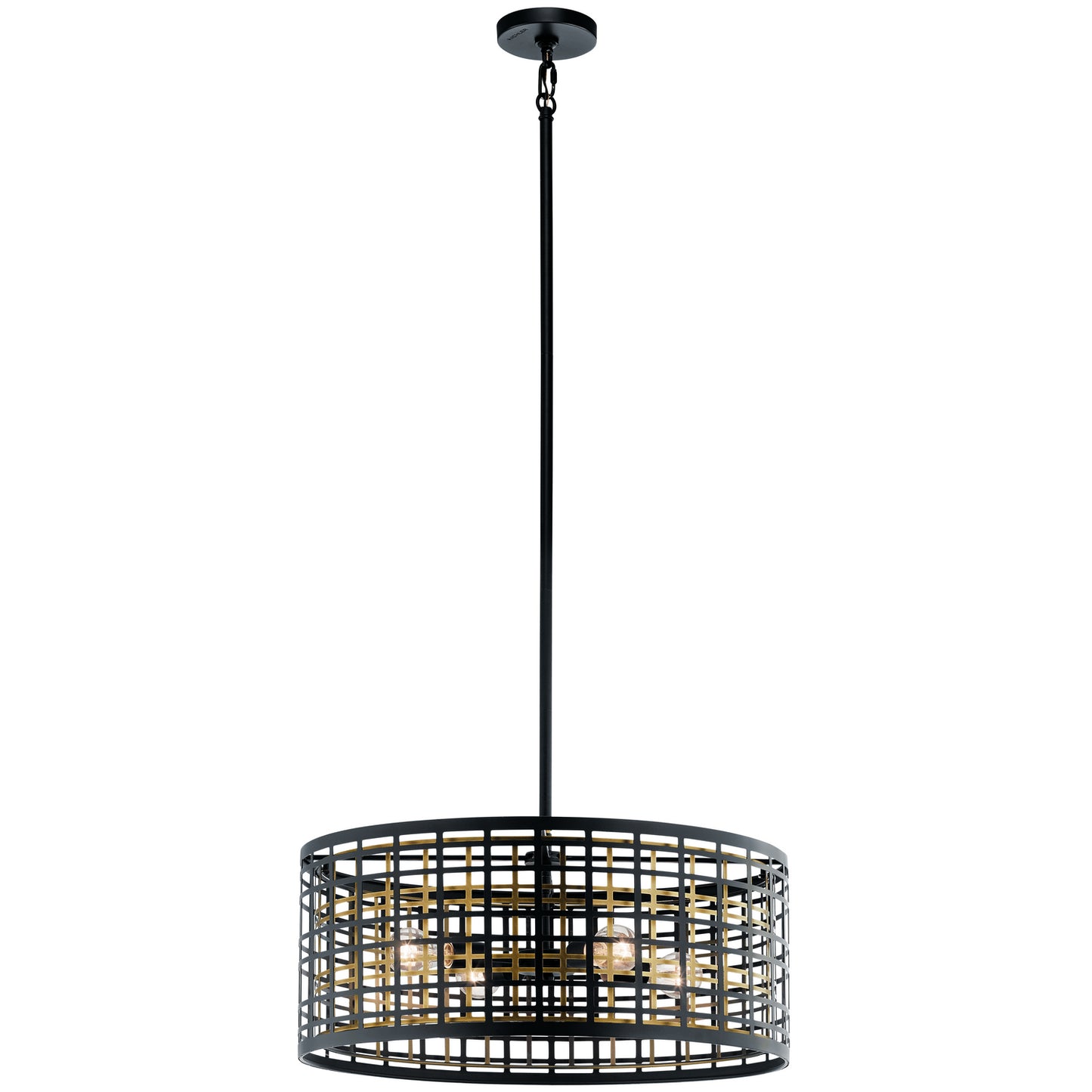 Aldergate Four Light Chandelier in Black