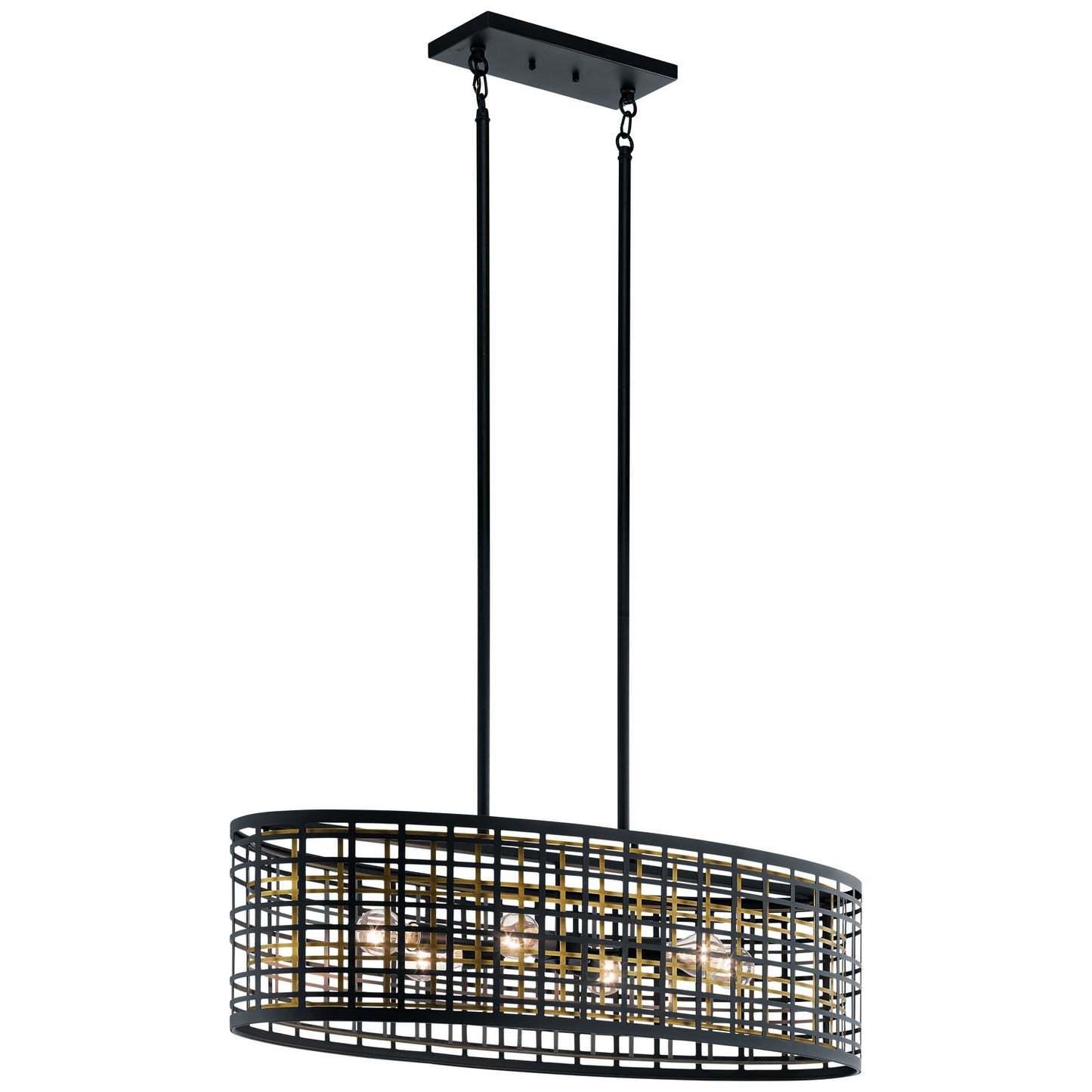 Aldergate Six Light Chandelier in Black