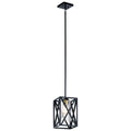 Moorgate One Light Mini Pendant in Black
