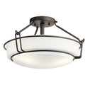 Alkire Three Light Semi Flush Mount in Olde Bronze