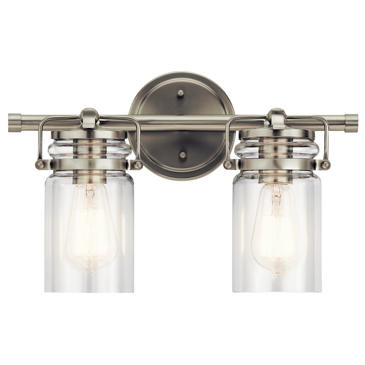 Brinley Two Light Bath in Brushed Nickel