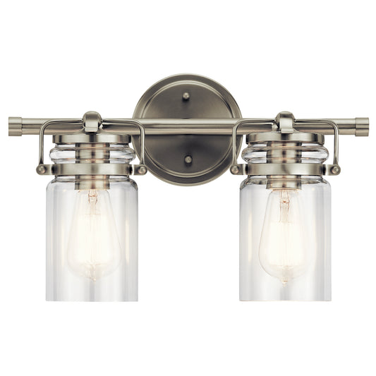 Brinley Two Light Bath in Brushed Nickel
