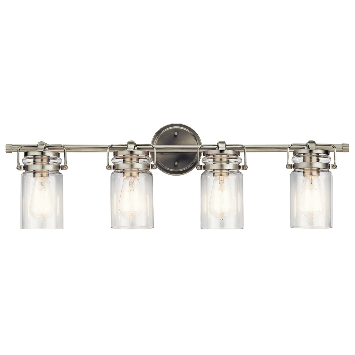Brinley Four Light Bath in Brushed Nickel