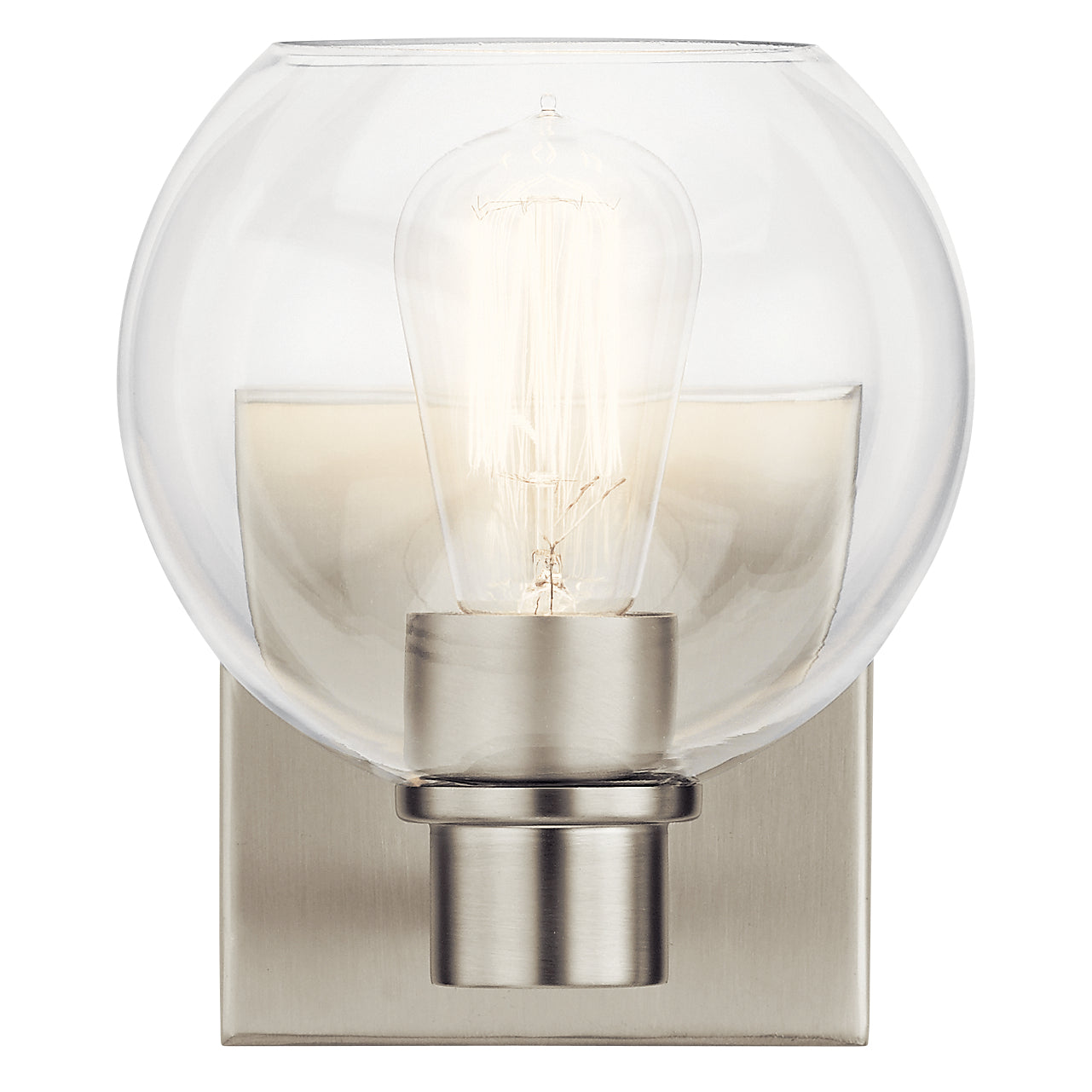 Harmony One Light Wall Sconce in Brushed Nickel