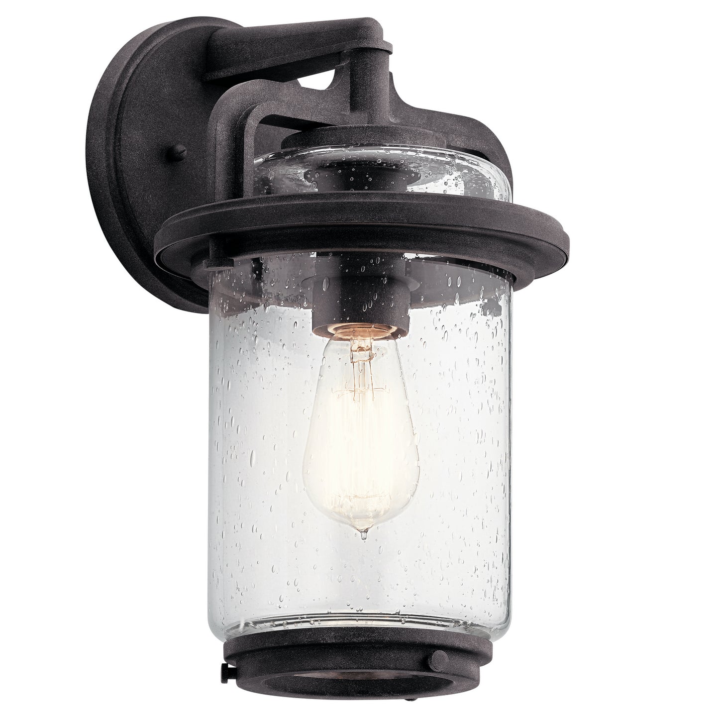 Andover One Light Outdoor Wall Mount in Weathered Zinc