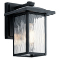 Capanna One Light Outdoor Wall Mount in Textured Black