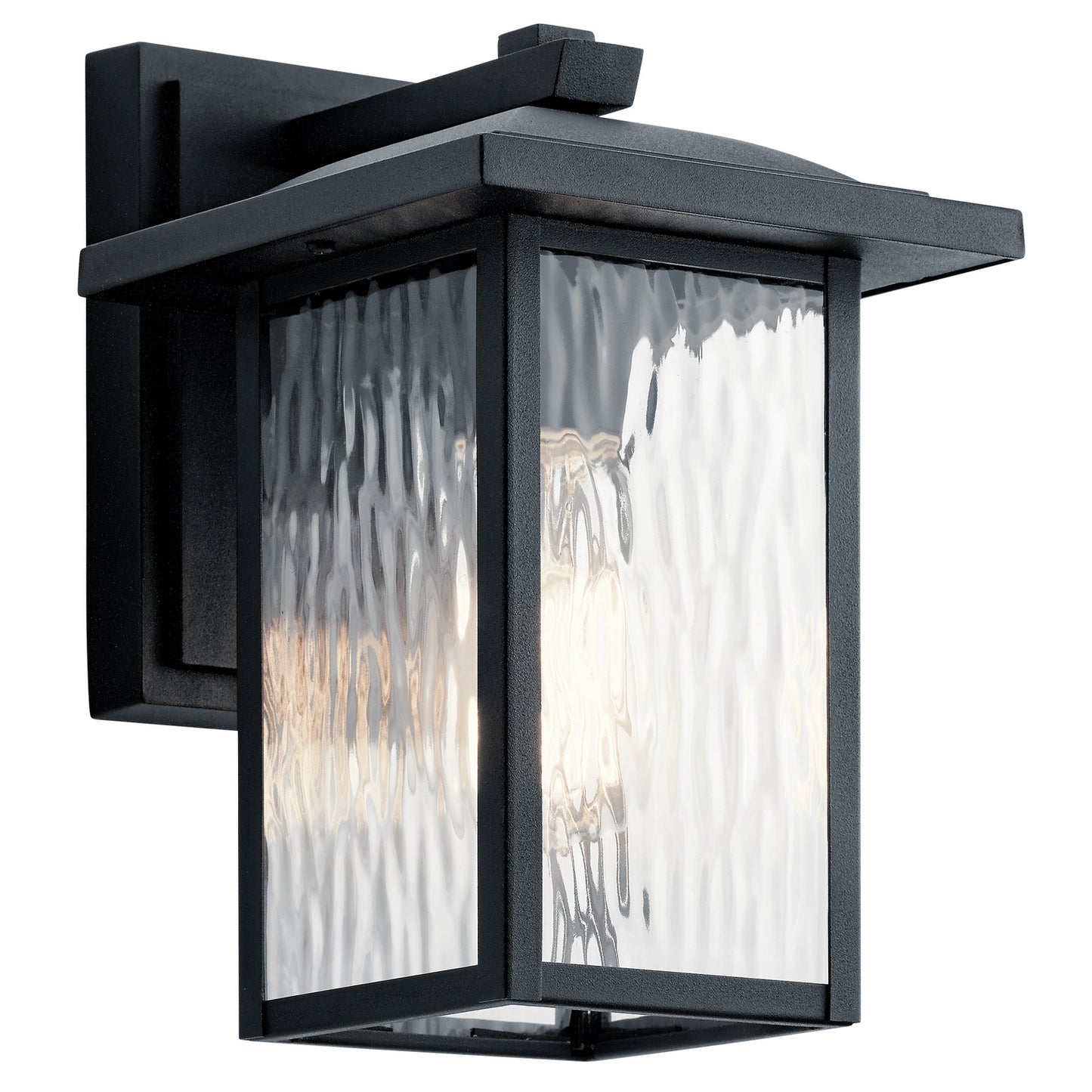 Capanna One Light Outdoor Wall Mount in Textured Black