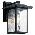 Capanna One Light Outdoor Wall Mount in Textured Black
