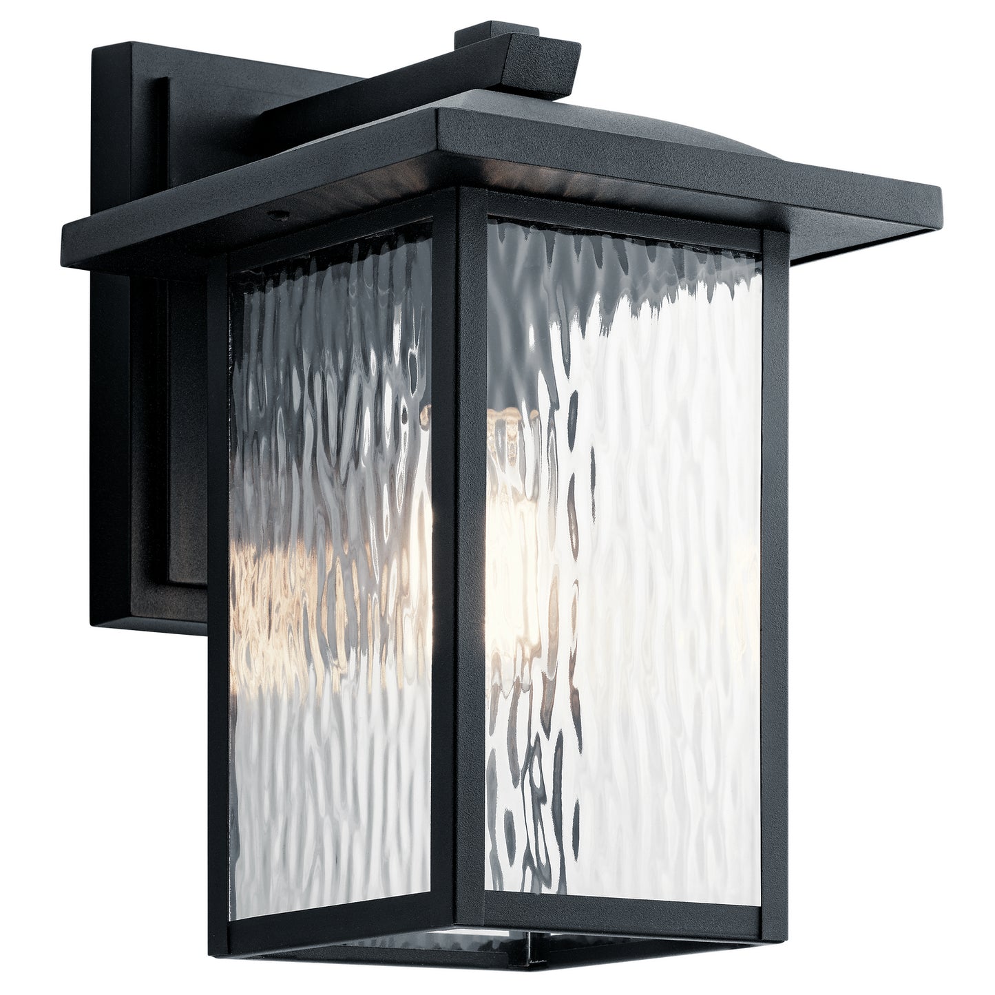 Capanna One Light Outdoor Wall Mount in Textured Black
