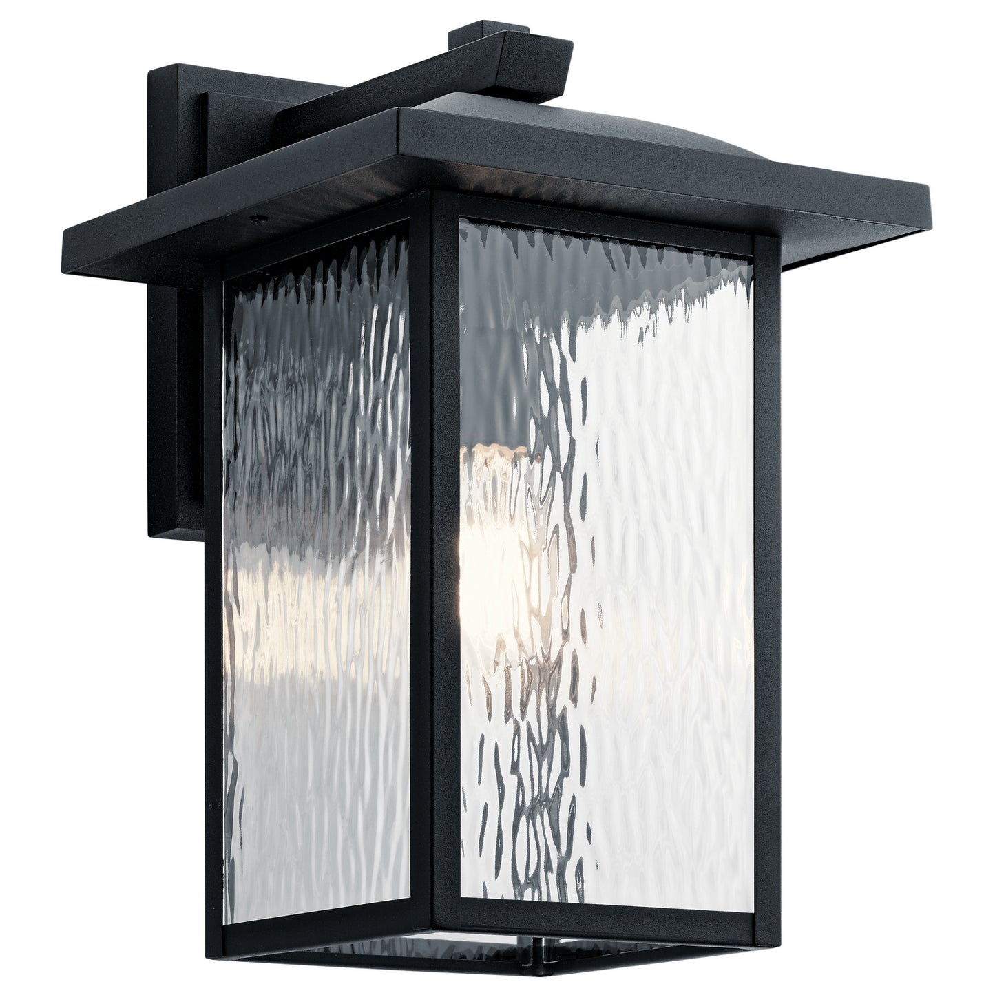 Capanna One Light Outdoor Wall Mount in Textured Black