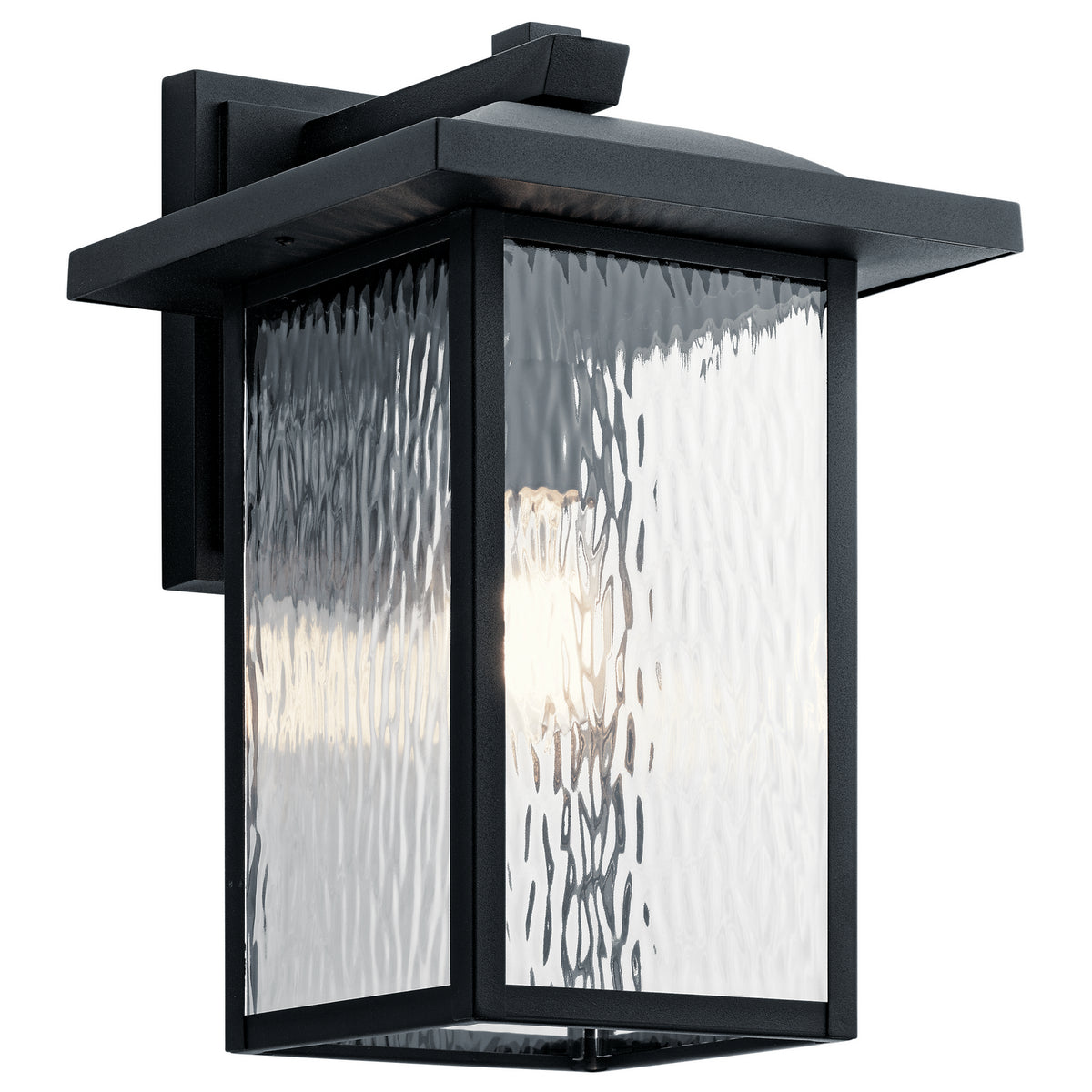 Capanna One Light Outdoor Wall Mount in Textured Black