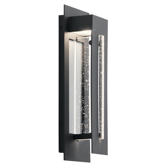 River Path LED Outdoor Wall Mount in Textured Black