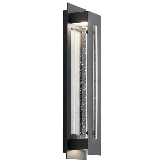 River Path LED Outdoor Wall Mount in Textured Black