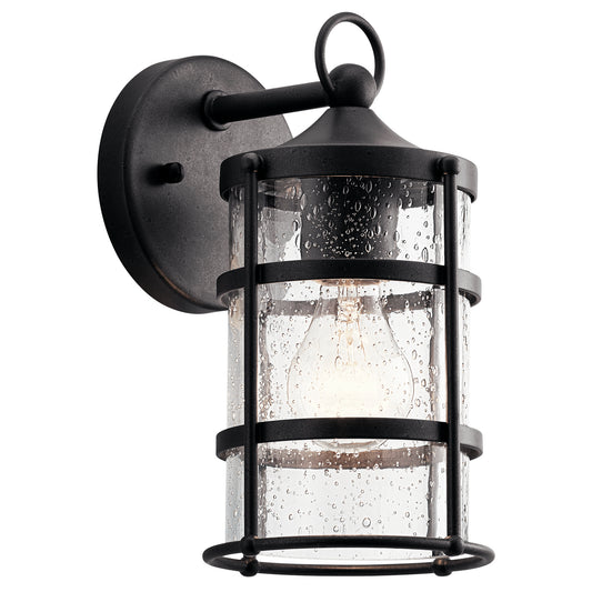 Mill Lane One Light Outdoor Wall Mount in Anvil Iron